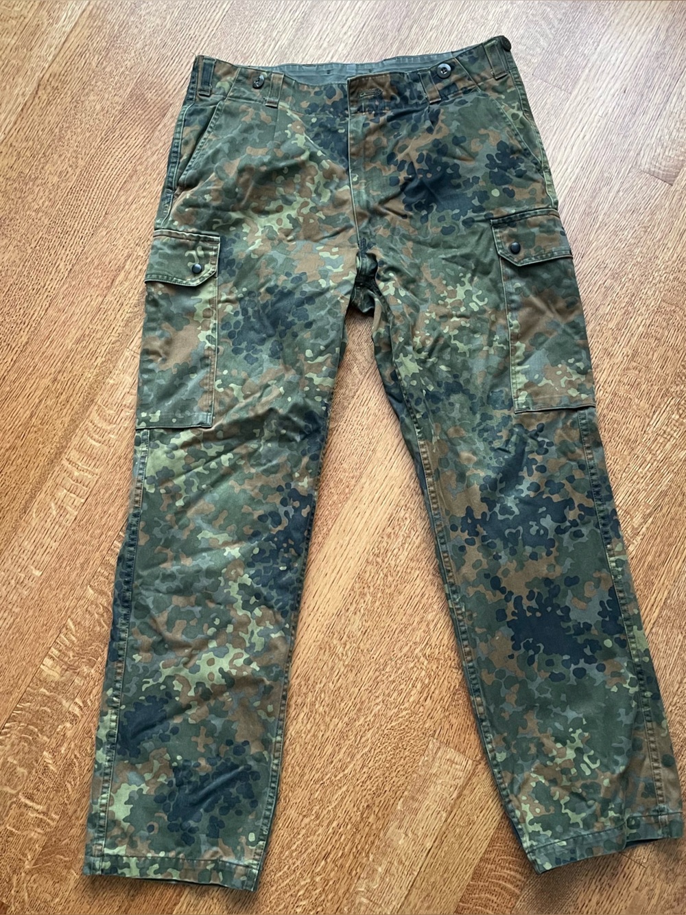 German Armed Forces Bundeswehr Combat Field Pants Flecktarn Camo 32x30 Army READ